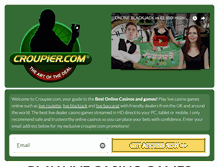 Tablet Screenshot of croupier.com